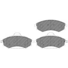 FSL1737 FERODO Комплект тормозных колодок, дисковый тормоз