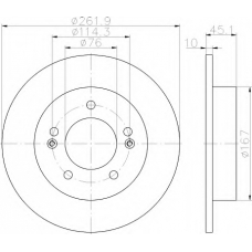 8DD 355 118-301 HELLA Тормозной диск