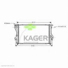 31-3632 KAGER Радиатор, охлаждение двигателя