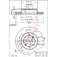 628.1767 VILLAR Тормозной диск