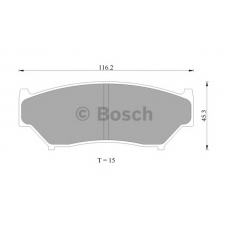 0 986 505 959 BOSCH Комплект тормозных колодок, дисковый тормоз