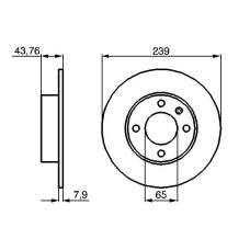 0 986 478 009 BOSCH Тормозной диск