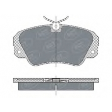SP 287 PR SCT Комплект тормозных колодок, дисковый тормоз