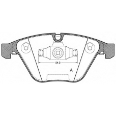 BPA0857.10 OPEN PARTS Комплект тормозных колодок, дисковый тормоз