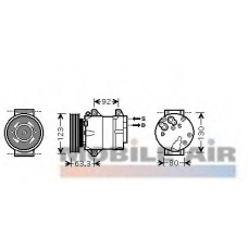 4300K369 VAN WEZEL Компрессор, кондиционер