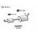 34.6077 ASSO Средний глушитель выхлопных газов