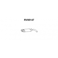 RV05147 VENEPORTE Средний глушитель выхлопных газов