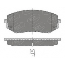 SP 482 SCT Комплект тормозных колодок, дисковый тормоз