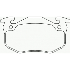 P 68 020 BREMBO Комплект тормозных колодок, дисковый тормоз