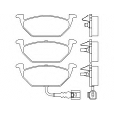2313105 TEXTAR Комплект тормозных колодок, дисковый тормоз