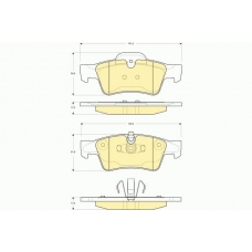 6116432 GIRLING Комплект тормозных колодок, дисковый тормоз