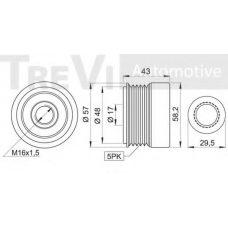 RPK009317 RPK Механизм свободного хода генератора