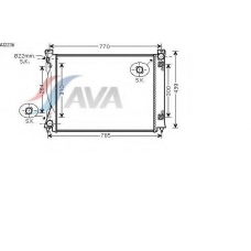 AI2236 AVA Радиатор, охлаждение двигателя
