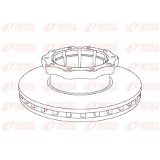 NCA1048.20 KAWE Тормозной диск
