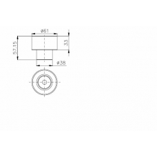 TKR 9889 TIMKEN Паразитный / ведущий ролик, зубчатый ремень