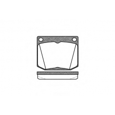 0038.30 REMSA Комплект тормозных колодок, дисковый тормоз