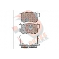 RB1187 R BRAKE Комплект тормозных колодок, дисковый тормоз