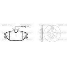 82053.00 WOKING Комплект тормозов, дисковый тормозной механизм