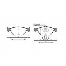 P4893.02 WOKING Комплект тормозных колодок, дисковый тормоз