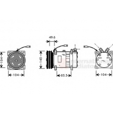 6017K373 SCHLIECKMANN Компрессор, кондиционер