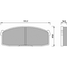 433182 ROULUNDS Disc-brake pad, front