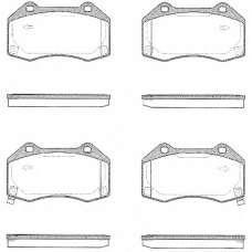 1113.02 REMSA Комплект тормозных колодок, дисковый тормоз