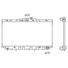506711 NRF Радиатор, охлаждение двигателя