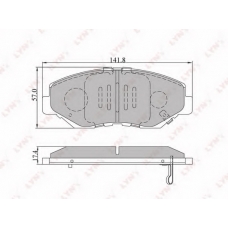 BD-3404 LYNX Тормозные колодки дисковые