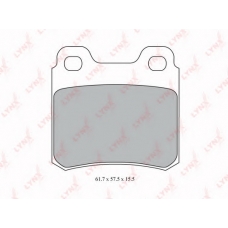 BD-5909 LYNX Колодки тормозные задние