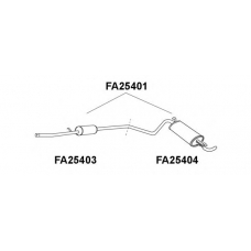 FA25403 VENEPORTE Предглушитель выхлопных газов