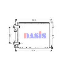 180550N AKS DASIS Радиатор, охлаждение двигателя