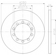 8DD 355 113-291 HELLA Тормозной диск