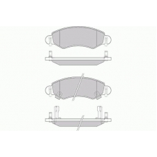 12-0907 E.T.F. Комплект тормозных колодок, дисковый тормоз