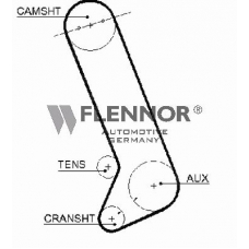 1002 FLENNOR Ремень ГРМ
