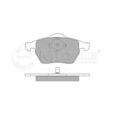 025 219 1119 MEYLE Комплект тормозных колодок, дисковый тормоз