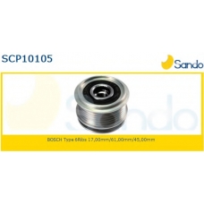 SCP10105 SANDO Ременный шкив, генератор