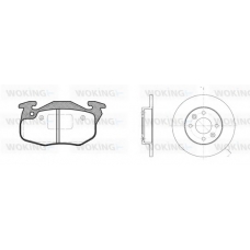 80923.08 WOKING Комплект тормозов, дисковый тормозной механизм