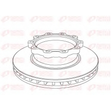 NCA1047.20 REMSA Тормозной диск