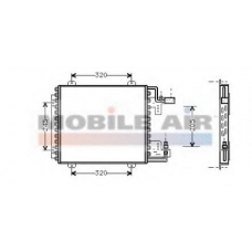 43005210 VAN WEZEL Конденсатор, кондиционер