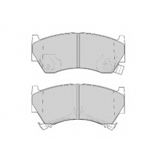 FD6780A NECTO Комплект тормозных колодок, дисковый тормоз
