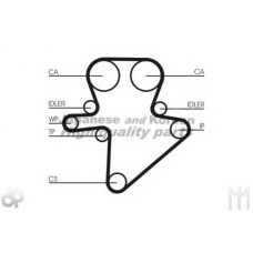 US107502 ASHUKI Ремень ГРМ