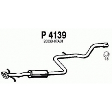 P4139 FENNO Средний глушитель выхлопных газов