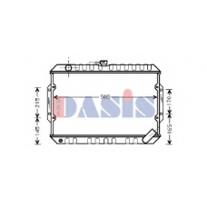 141230N AKS DASIS Радиатор, охлаждение двигателя