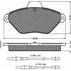 10371 BSF Комплект тормозных колодок, дисковый тормоз
