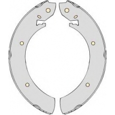PM570335 MGA Комплект тормозов, барабанный тормозной механизм
