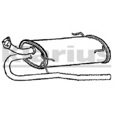 220553 KLARIUS Глушитель выхлопных газов конечный