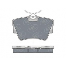 SP 289 SCT Комплект тормозных колодок, дисковый тормоз