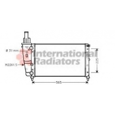 17002139 VAN WEZEL Радиатор, охлаждение двигателя