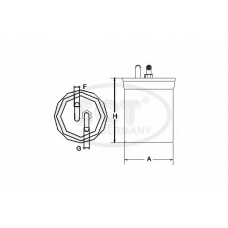 ST 6093 SCT Топливный фильтр