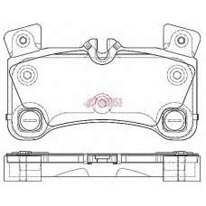 1346.00 METZGER Комплект тормозных колодок, дисковый тормоз